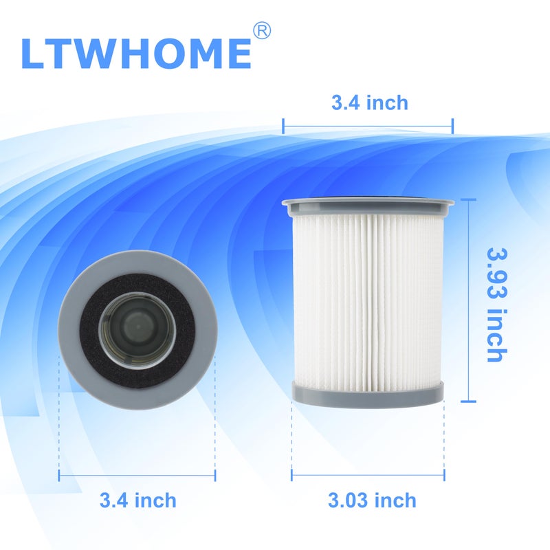LTWHOME Replacement HEPA Filter 59157055 Fit for Hoover Elite Rewind Upright Vacuum Cleaners, Compares to U5507900, U5507950, U5509900 (Pack of 2) - Image 2